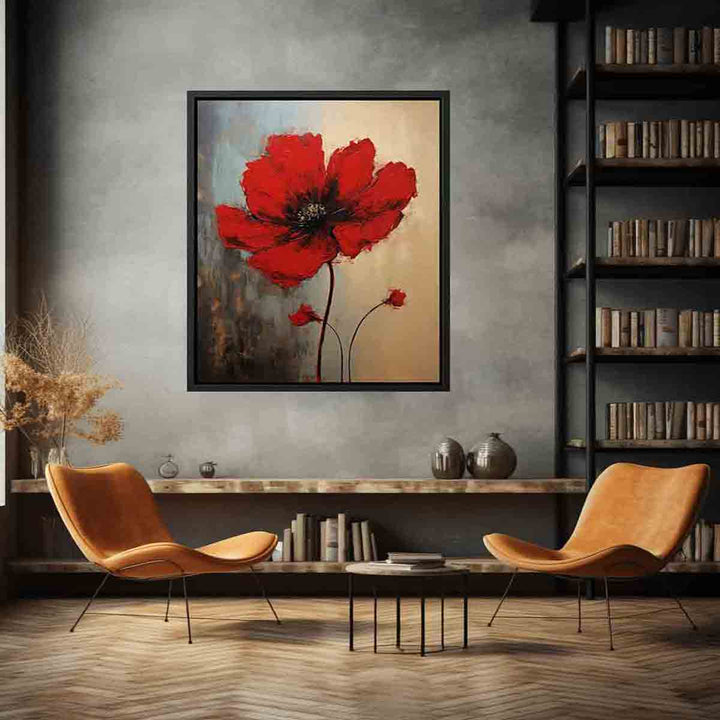 Red flower Art 