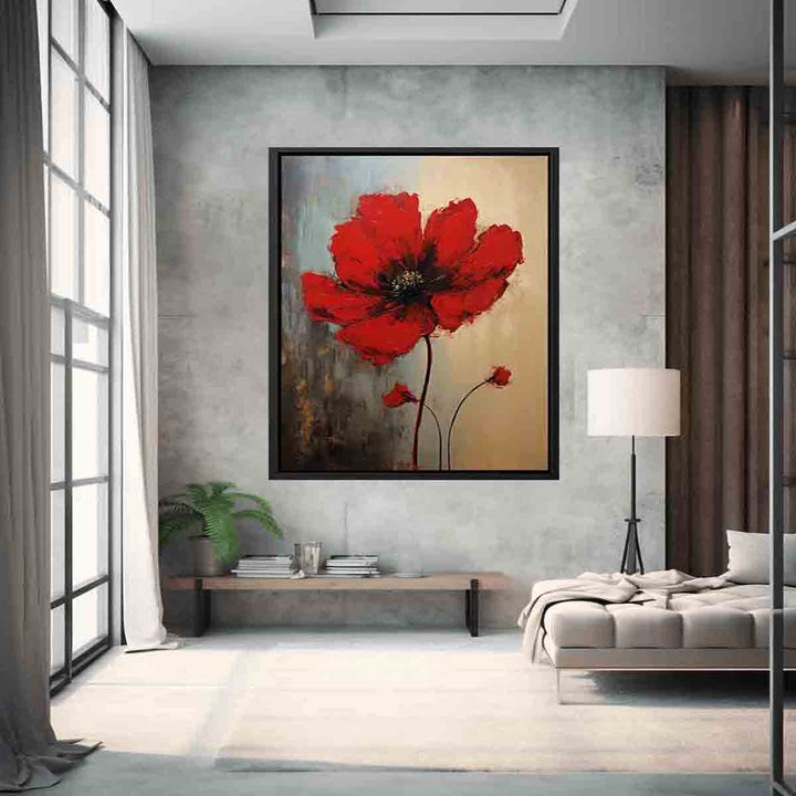 Red flower Art 