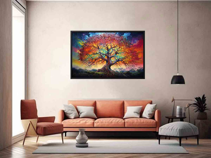 Multicolor Tree Art 