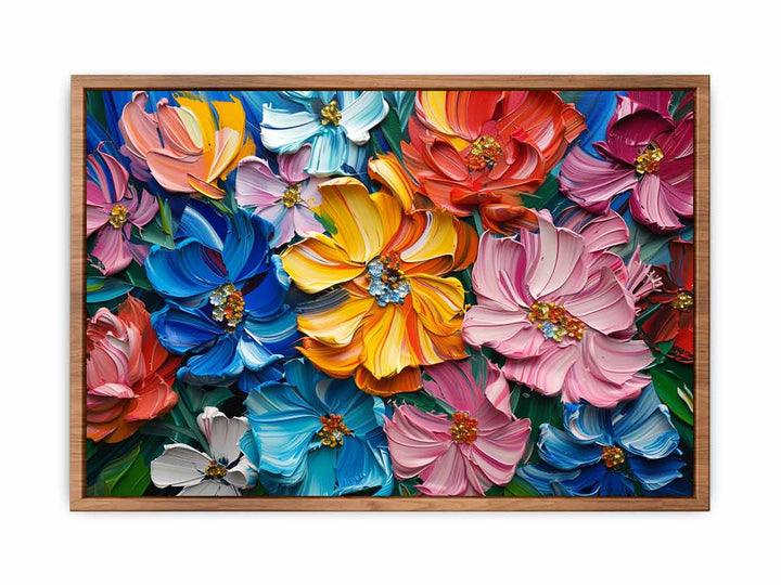 Abstract  Flowers Art  Painting