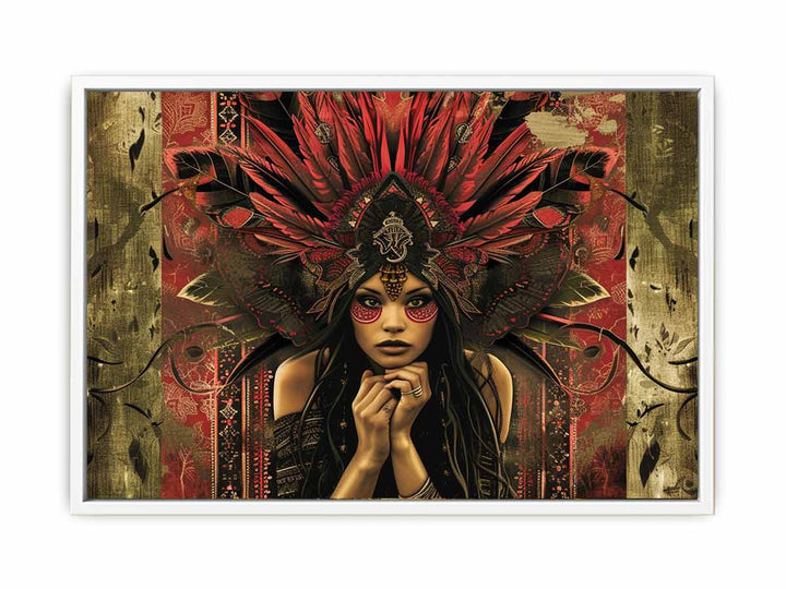 Tribe lady Art  Canvas Print