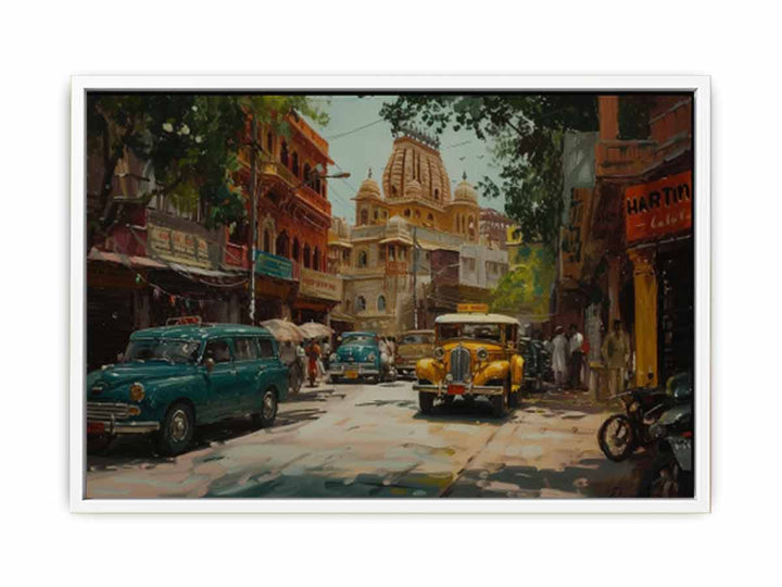 Old Delhi Art  Canvas Print