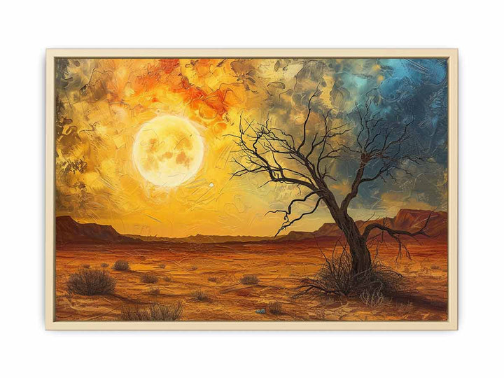 Desert Sun Art Framed Print