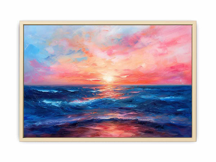 Pink Sea Art Framed Print