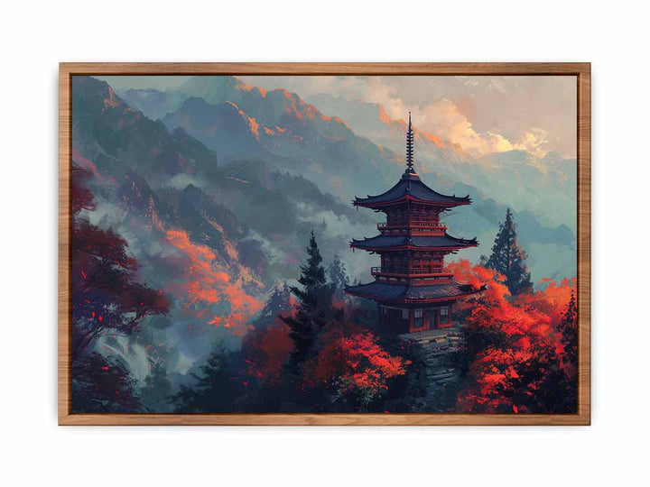 Maple Mountain Pagoda  Painting