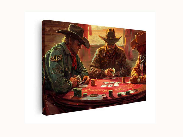 Cowboys Playing Poker 