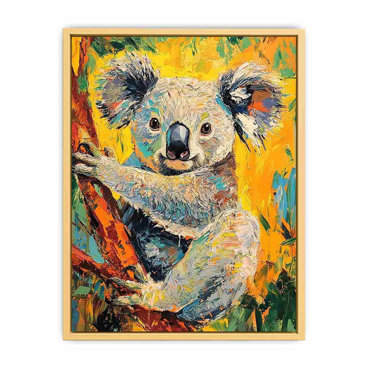 Koala canvas painting