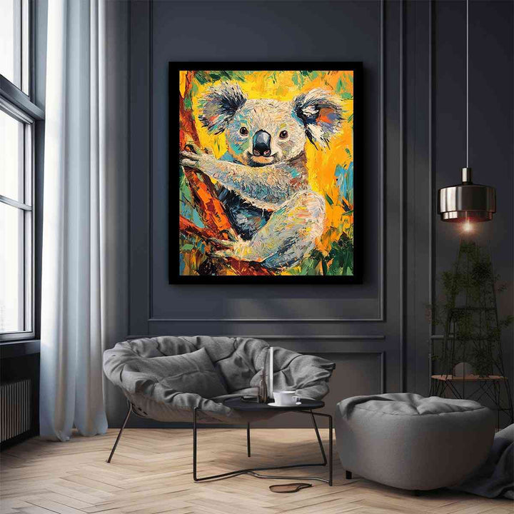 Koala canvas painting