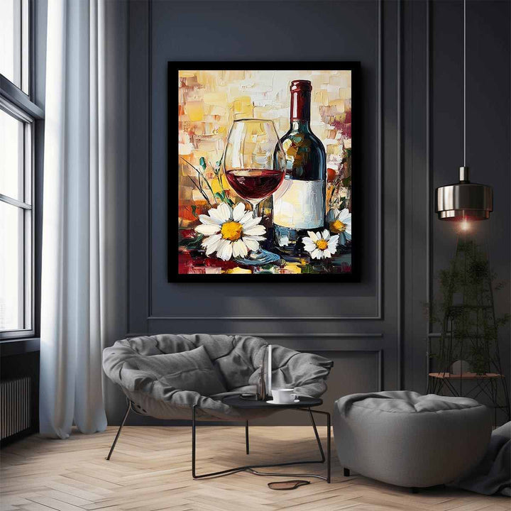 Wine Glass Canvas Painting 