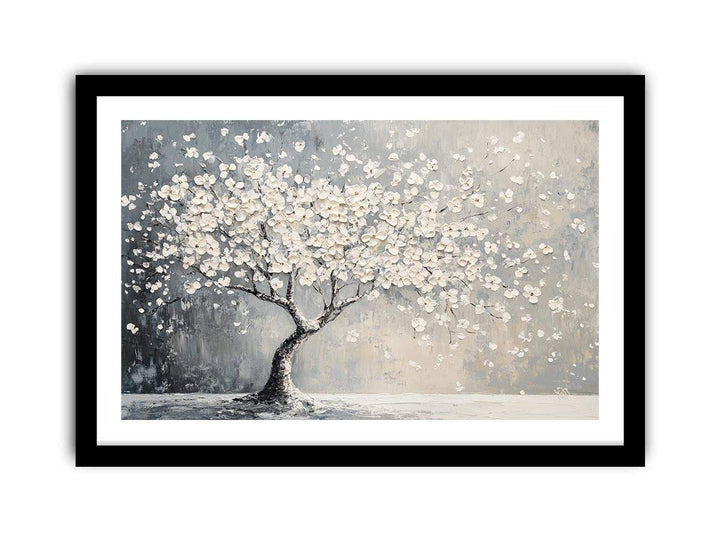 Blooming Tree Canvas Painting 