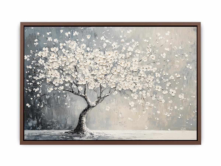 Blooming Tree Canvas Painting 