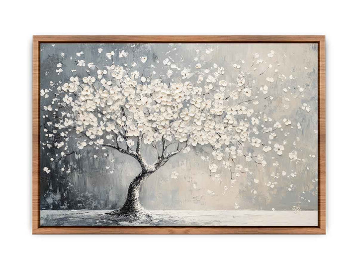 Blooming Tree Canvas Painting 