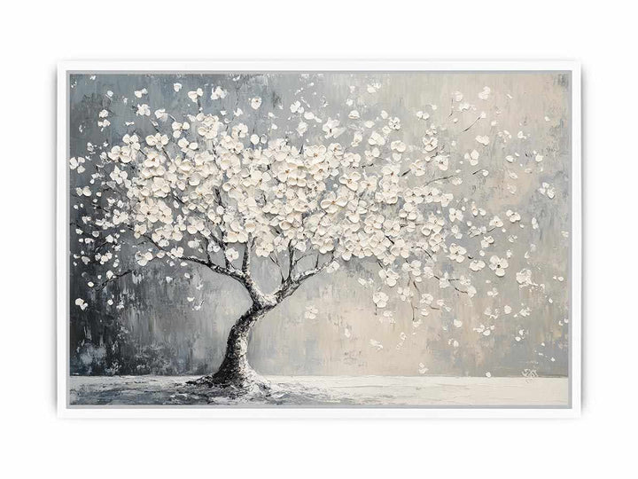 Blooming Tree Canvas Painting 