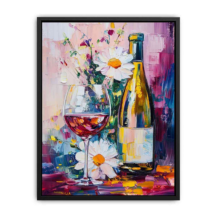 Champagne Canvas Painting 