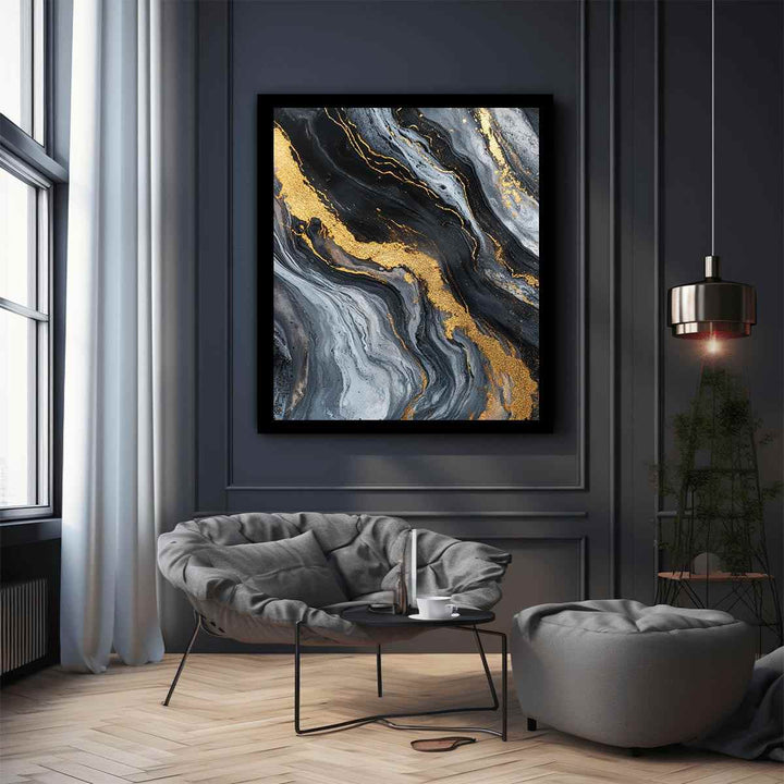 Black Gold Canvas Painting 