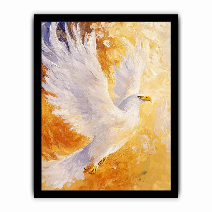 Eagle In Flight Canvas Painting 