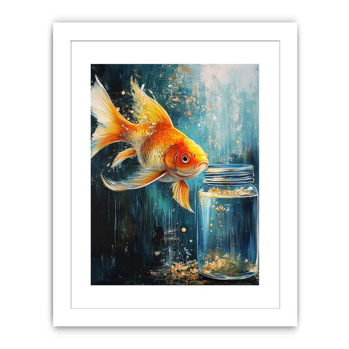 Gold Fish Canvas Painting 