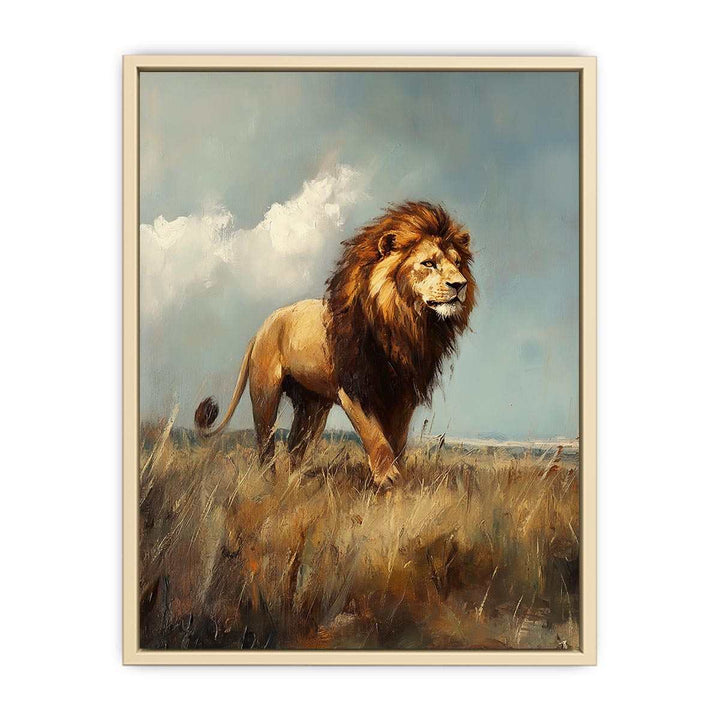 king of The Jungle Canvas Painting 