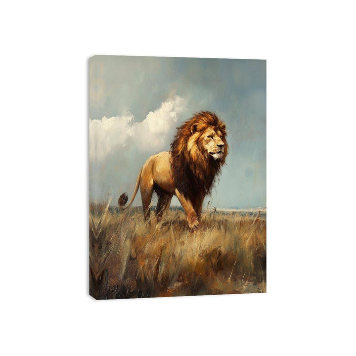 king of The Jungle Canvas Painting 