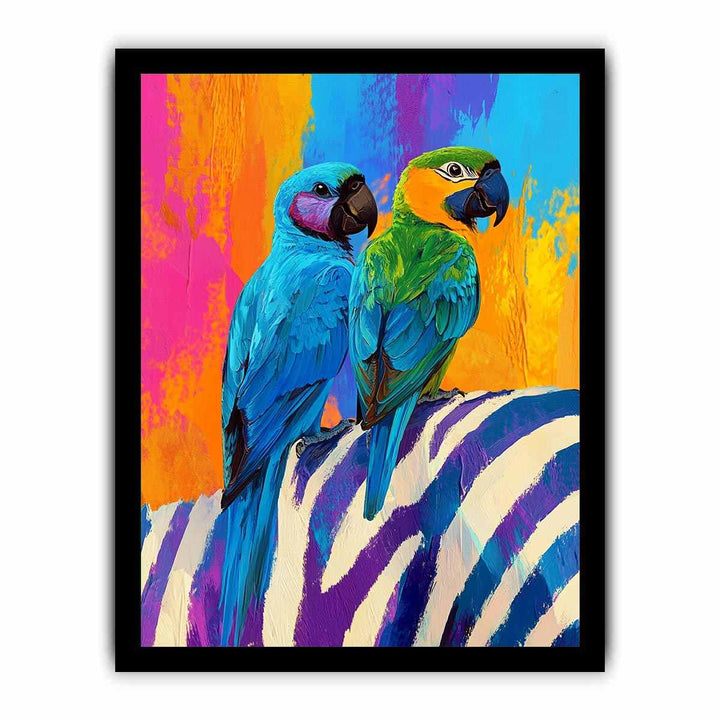 Macaws Canvas Painting 