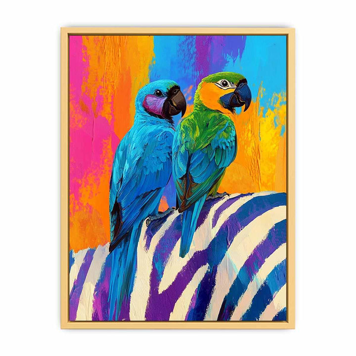 Macaws Canvas Painting 