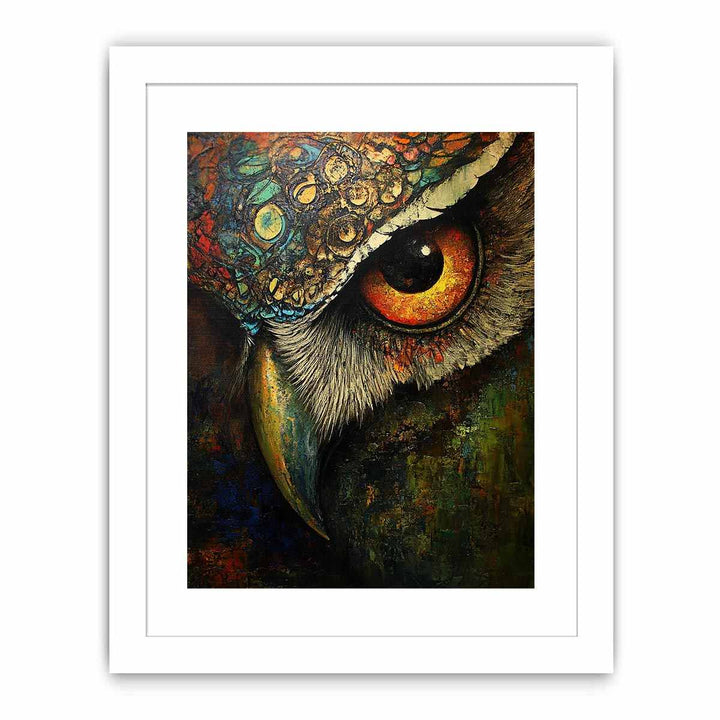 Owl Eye Canvas Painting 