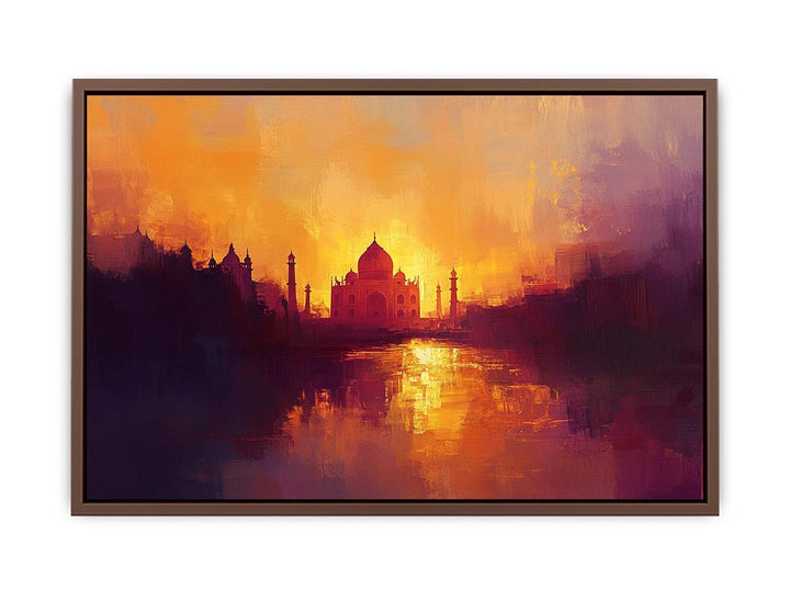 Taj Mahal Canvas Painting 