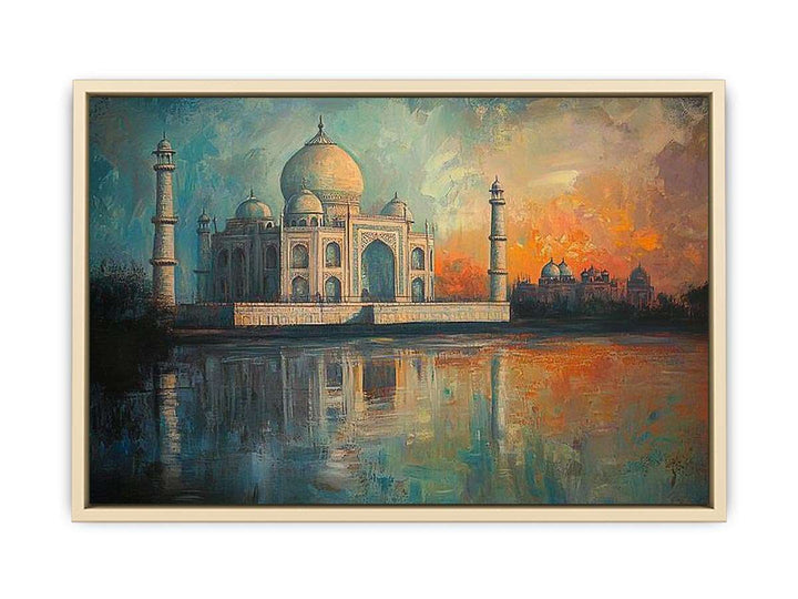 Taj Mahal Canvas Painting 