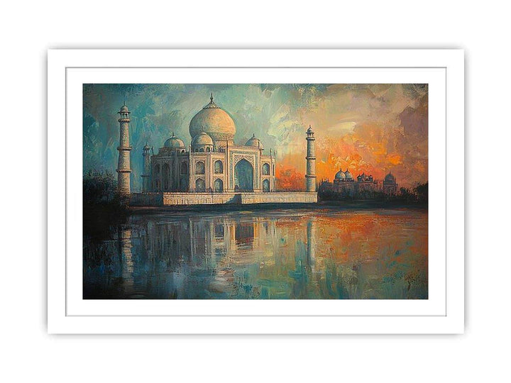 Taj Mahal Canvas Painting 