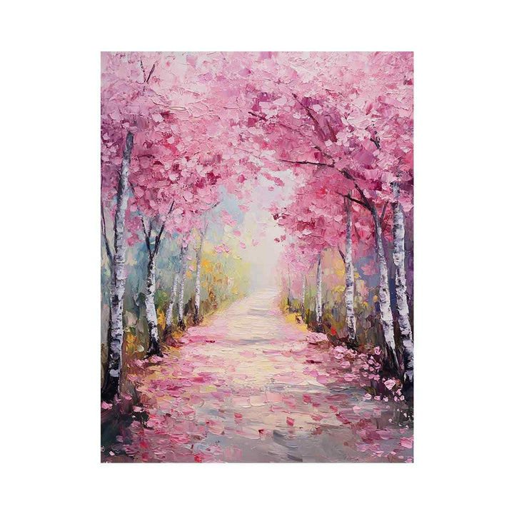 Cherry Blossom Oil Painting