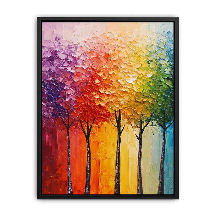 Abstract Trees Painting 