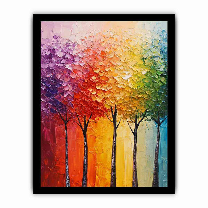 Abstract Trees Painting 