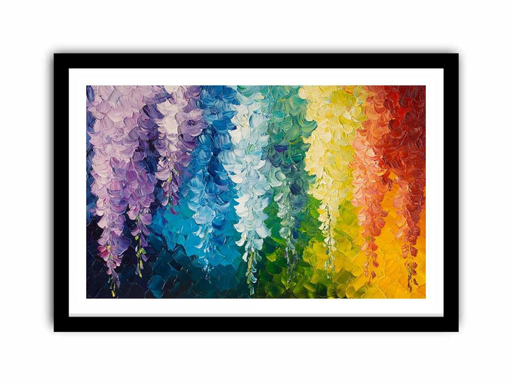 Abstract Leaves Canvas Painting 