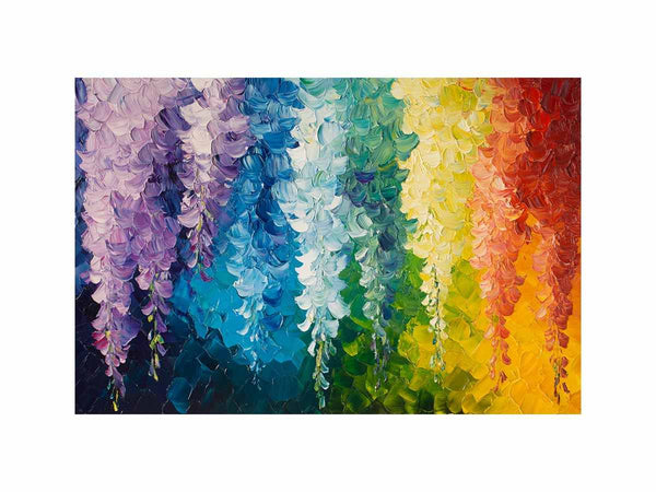 Abstract Leaves Oil Painting