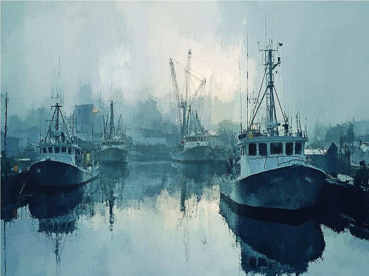 Harbor Canvas Painting 