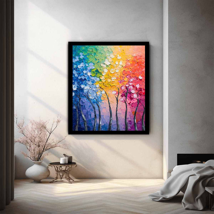 Abstract Trees Painting 