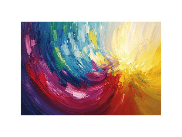 Abstract Swirl Oil Painting