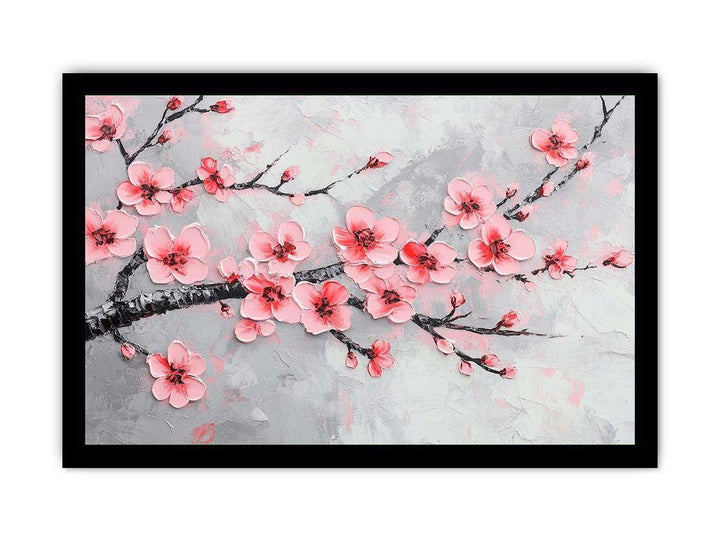 Pink Blossom Canvas Painting 