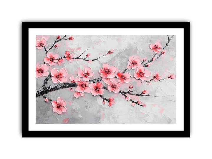 Pink Blossom Canvas Painting 