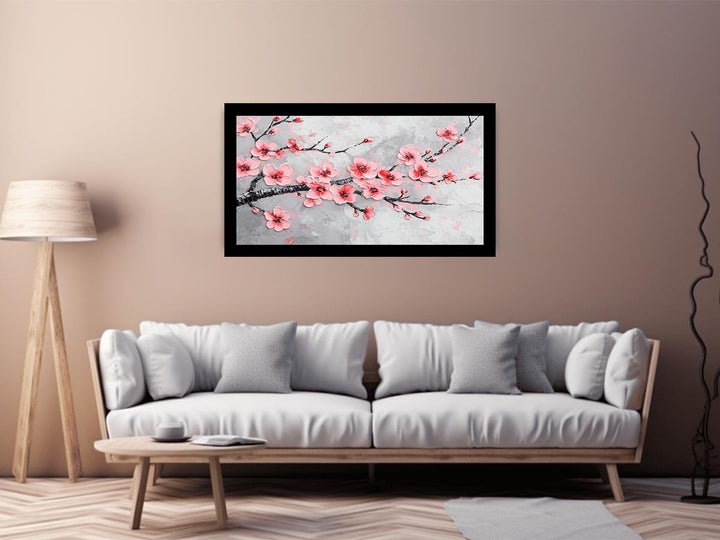 Pink Blossom Canvas Painting 