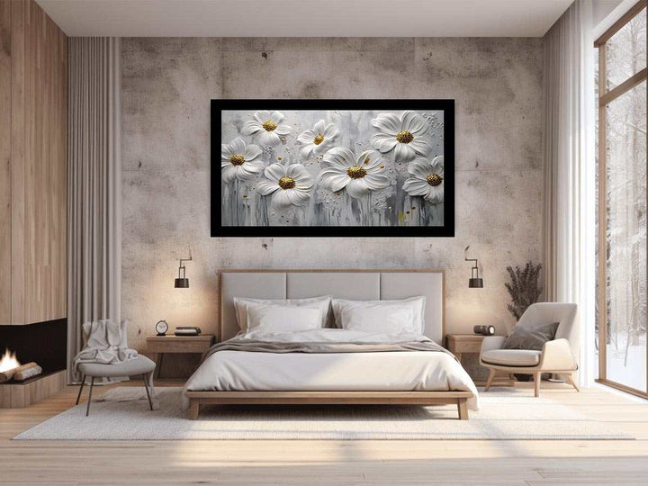 White Flowers Painting 