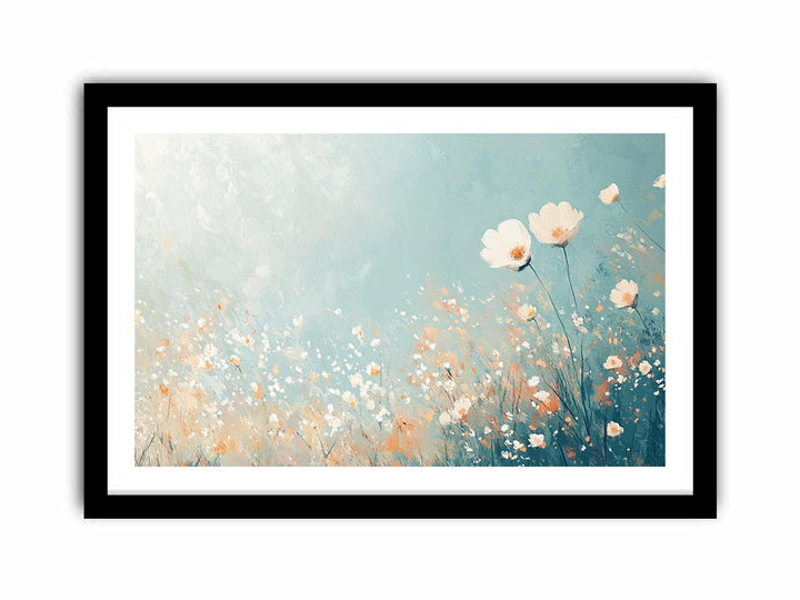 Pastel Flowers Canvas Painting 