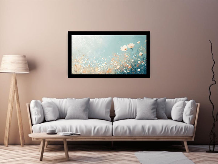 Pastel Flowers Canvas Painting 