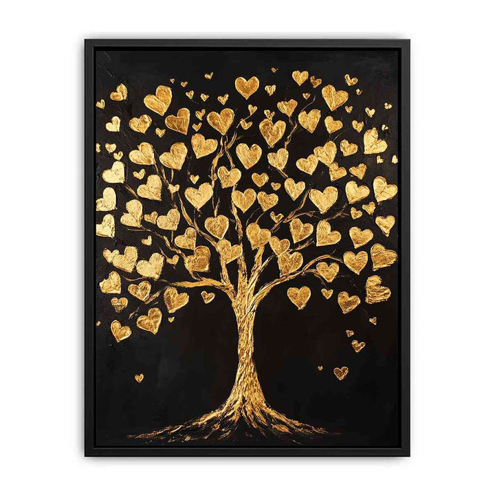 Gold Tree Canvas Painting 