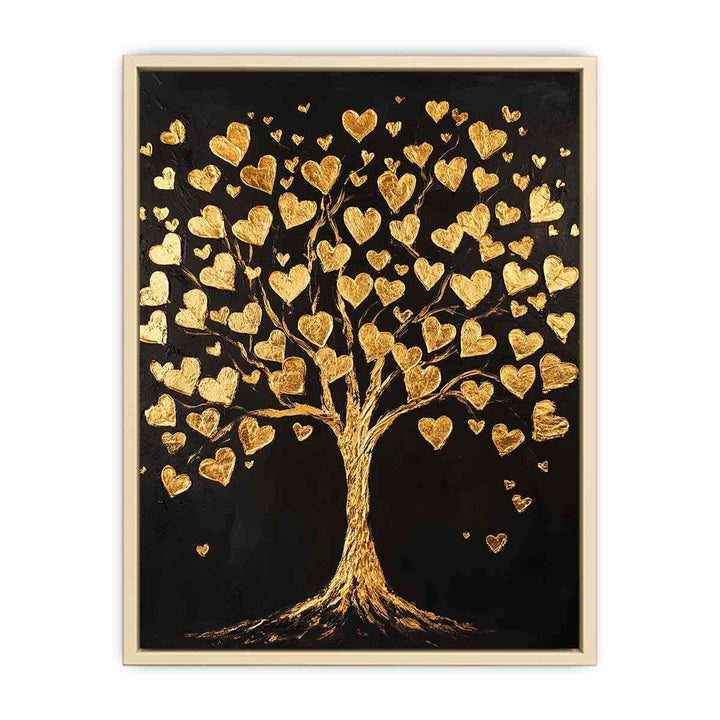 Gold Tree Canvas Painting 