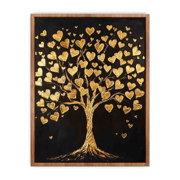 Gold Tree Canvas Painting 