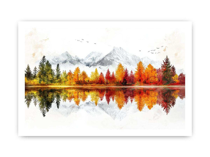 Autum Trees Canvas Painting 