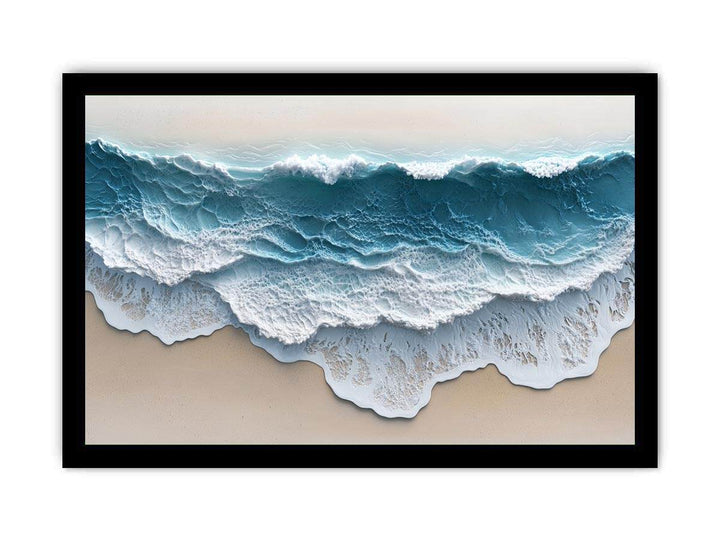 Abstract Waves Canvas Painting 