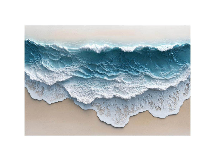 Abstract Waves Oil Painting