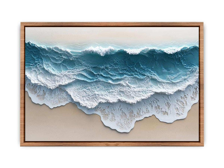 Abstract Waves Canvas Painting 